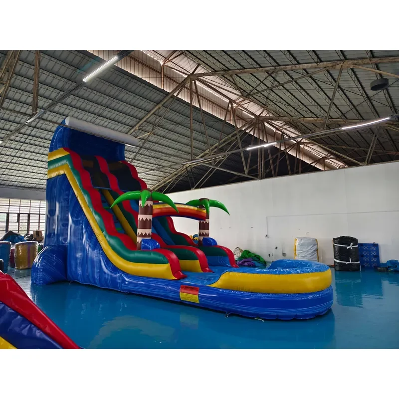 Hot Sale Outdoor Water Slides Inflatable for Adults Inflatable Tobogan for Kid Commercial Inflatable Water Slide With Pool