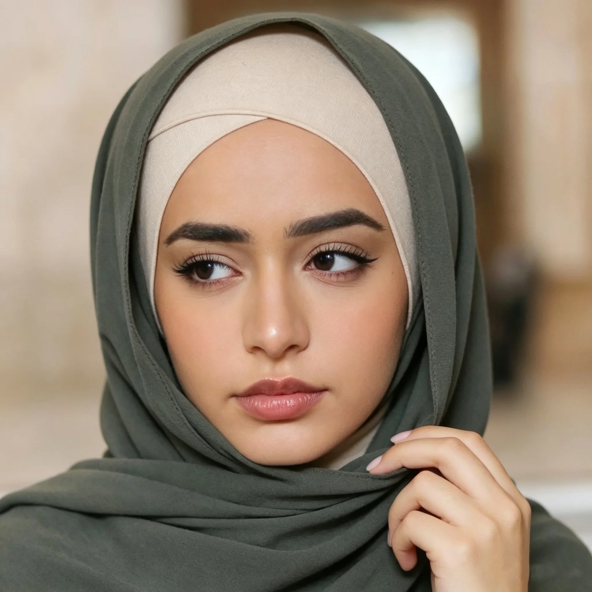 Solid Color Crossed Forehead Women Muslim Hijab Caps Wrap Head Soft Elastic Turban Bonnet Islamic Clothing Accessories