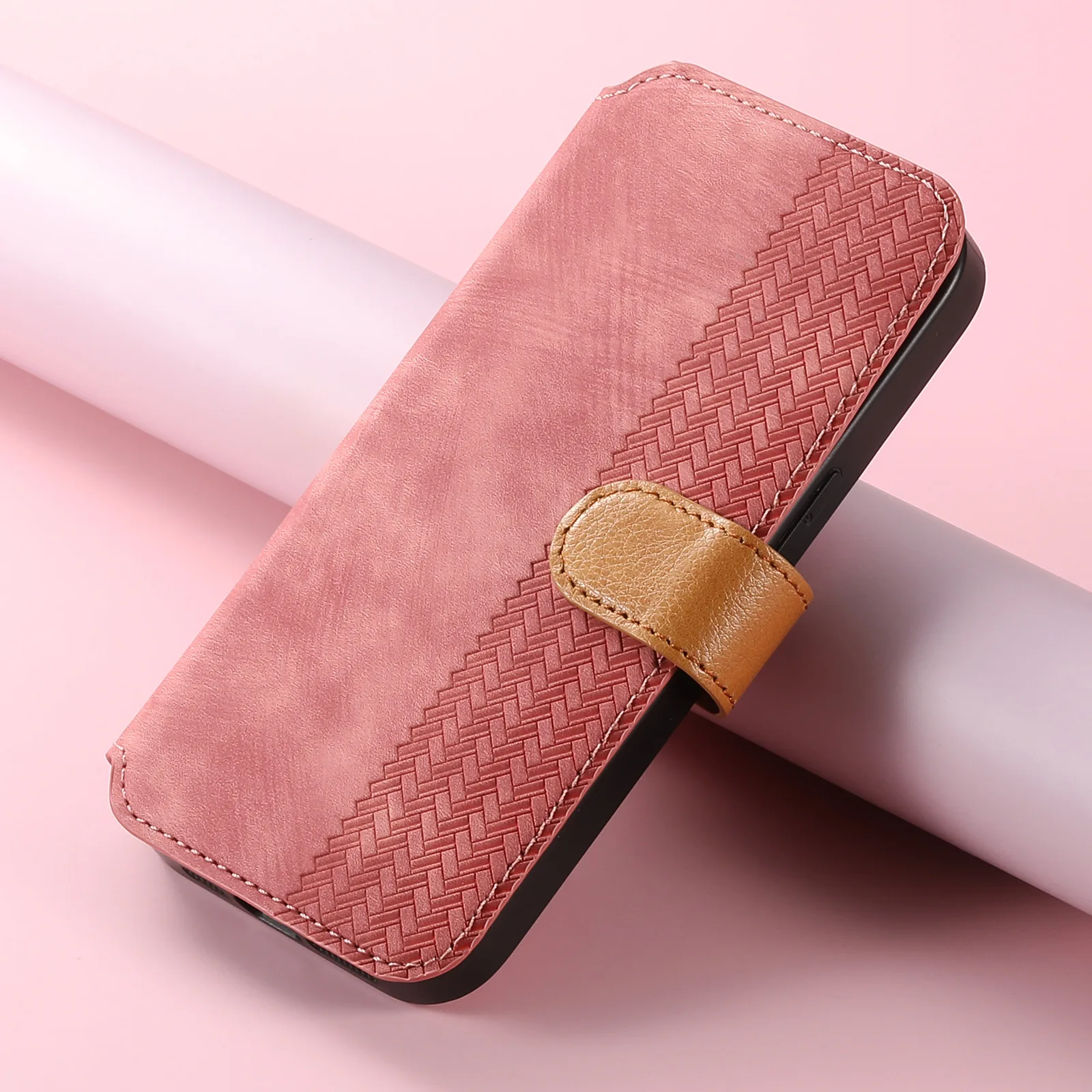 

RFID Anti theft brush Card Slot Wallet PU Leather Phone Case For iPhone 16 15 14 13 12 11 Mini Plus Pro Max Wrist strap Cover