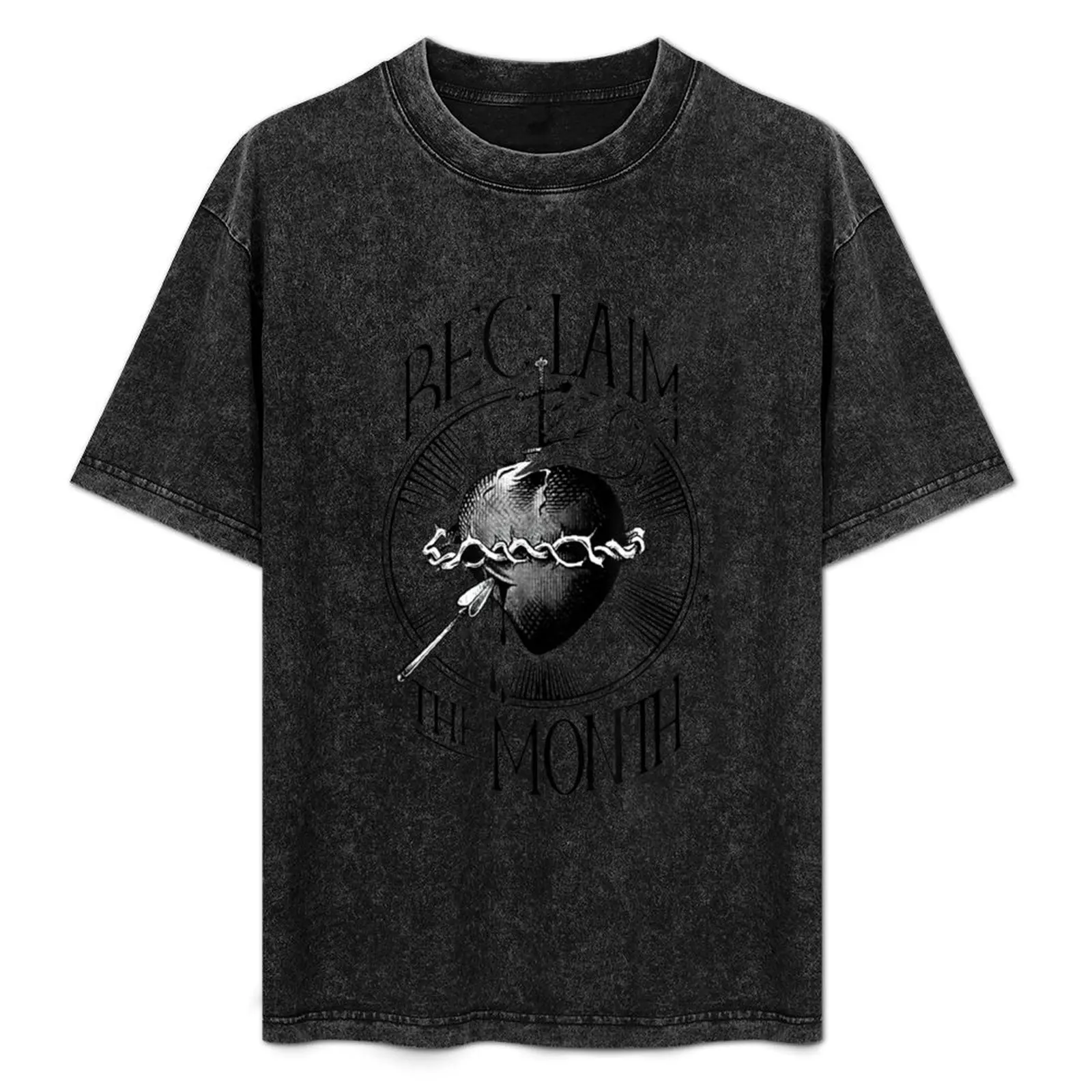 

Reclaim The Month Sacred of Heart of Jesus T-Shirt Casual Trendy Streetwear Tee Shirt