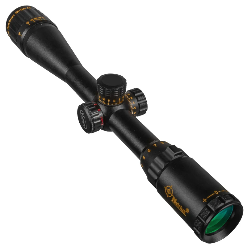 NSIRIUS 4-16X40 AO Optical Scope Tactical Red and Green Glowing Crosshair Hunting Air Rifle Scope