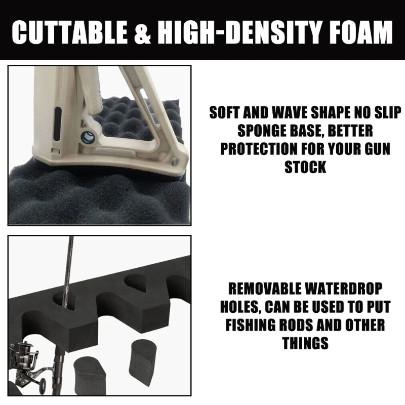 Rak Penyimpanan Senapan Bobot Ringan Busa Rifles Barel Rest Accessory