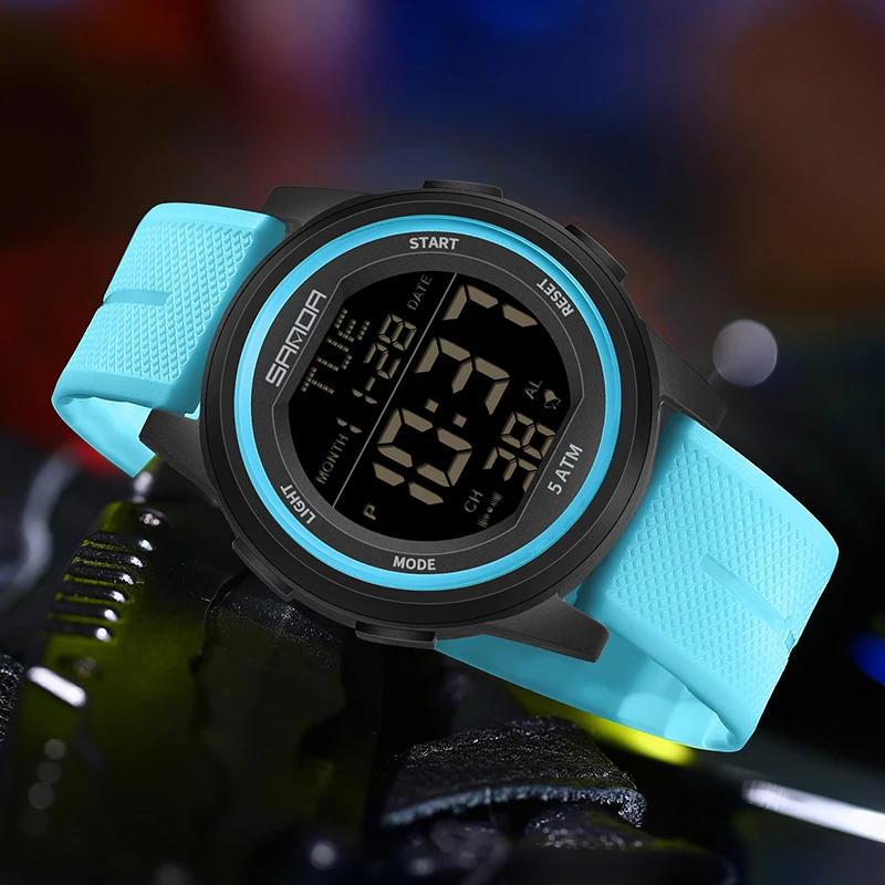 

SANDA Multifunction Waterproof LED Digital Mens Wristwatches Sport Electronic Watch for Men Alarm Clock Chrono Reloj Hombre