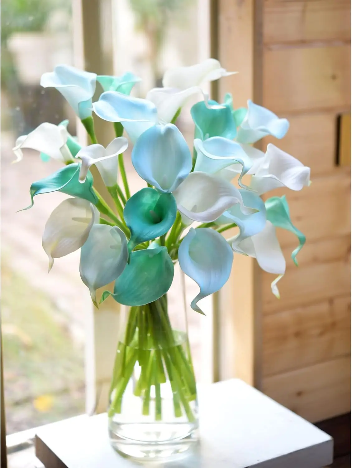 Real Touch Calla Lily Artificial Flowers Wedding Bridal Bouquet | Floral Arrangements | 15 Calla Lilies