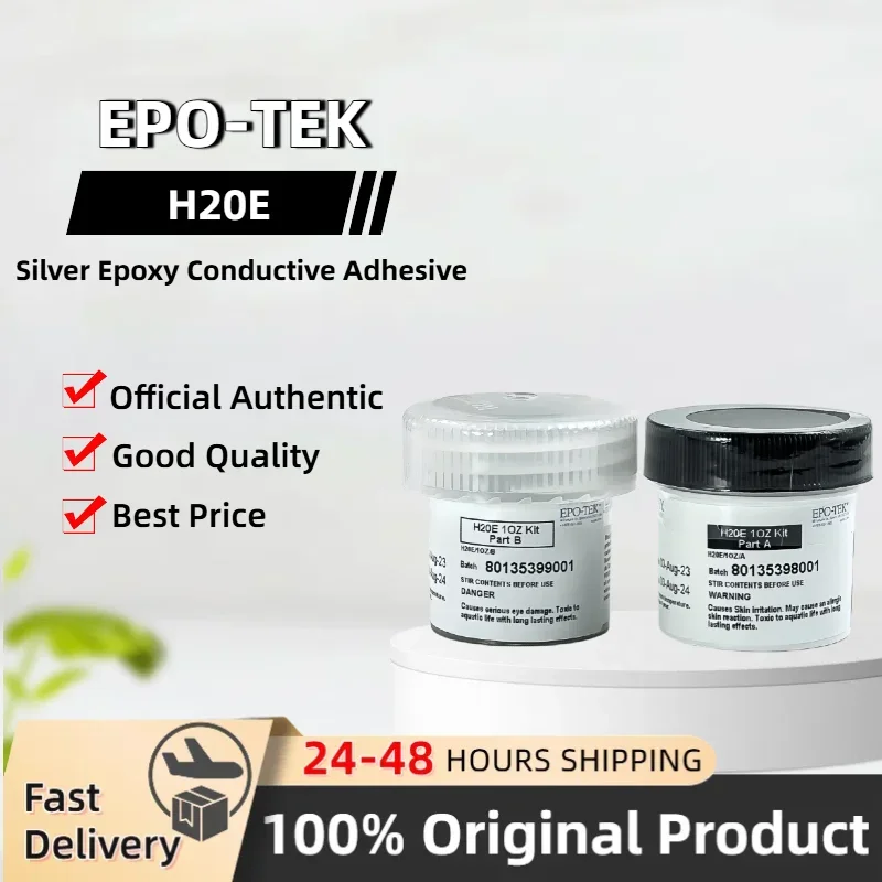 

EPO-TEK H20E Серебряный эпоксидный проводящий клей 1 унция/комплект Лабораторный агент для полупроводников и электроники Оригинальный продукт