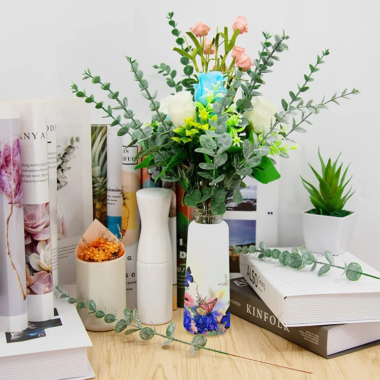 10 Stück Künstliche Hortensien Künstliche Blätter Blumenstrauß Tischdekoration Grüne Blattzweige für Heim- und Hochzeitsdekoration – Detail 6