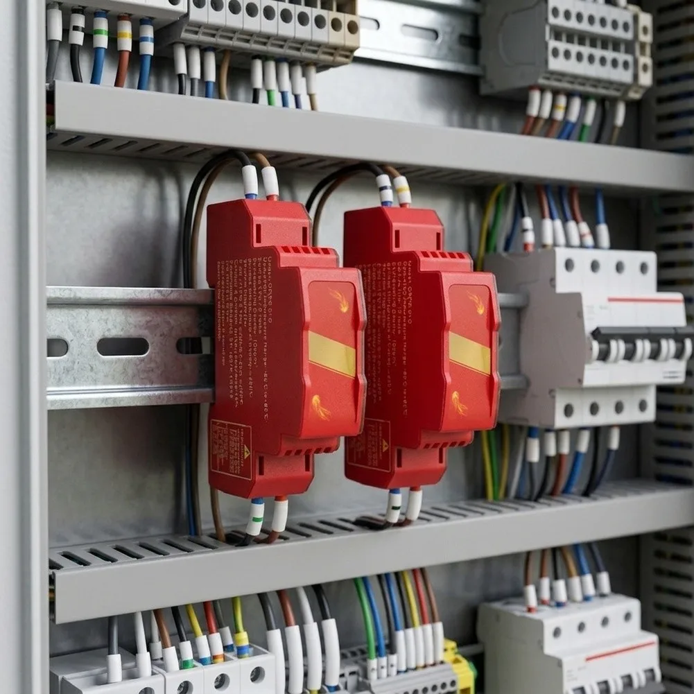 For Unattended Enclosed Spaces Automatic Thermal Device Electrical Cabinet Protector Red Independent Operation