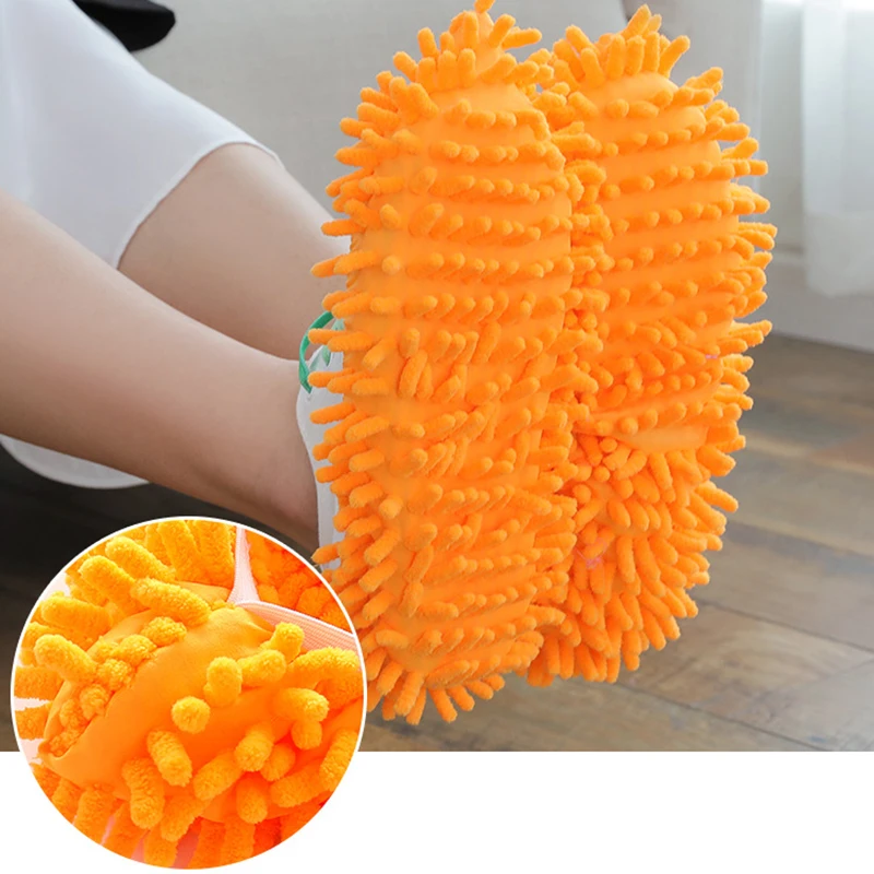 Floor Dust Microfiber Cleaning Slipper Lazy Shoes Cover Mop Window Cleaner Home Cloth Clean Cover Microfiber Mophead Overshoes