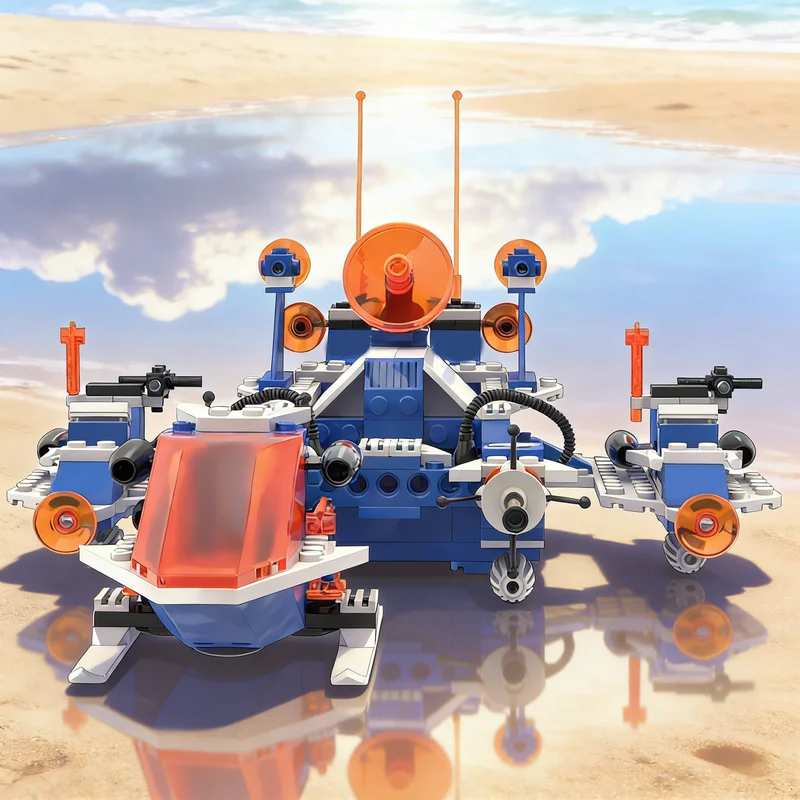 

297pcs MOC Frostbite Runner Space Ice Planet Model Building Blocks Christmas Gifts Construction DIY Creative Toys Idea Education