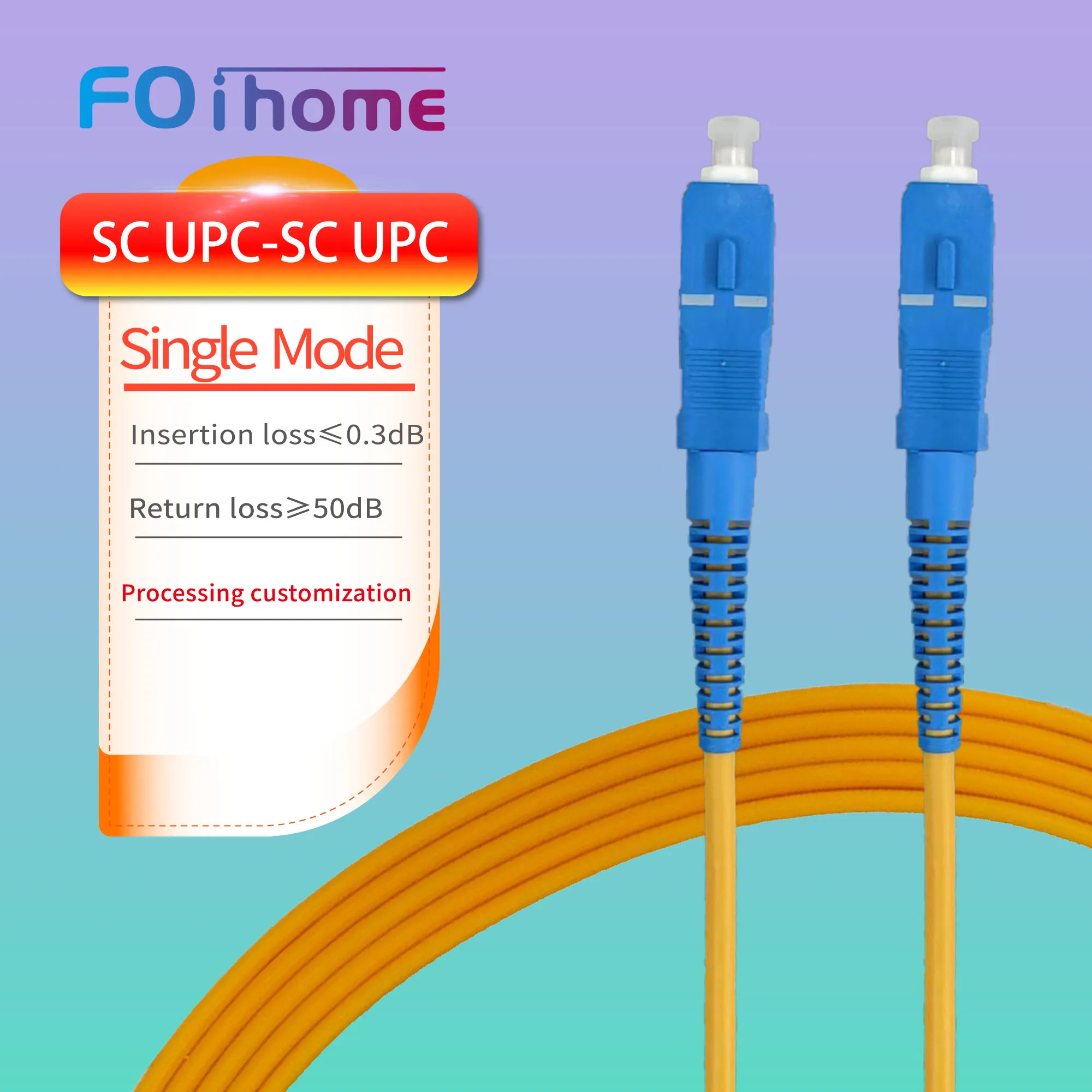 

SC to SC UPC 10PCS Fiber Optic Patch Cord Cable 2M 3M 0.3mm SM Simplex Bend Insensitive FTTH Fiber Optic Extension Cable