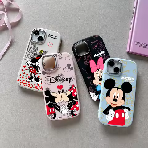 Cute Mickeys Minnies Phone Case For Samsung Galaxy S24 S23 S22 S21 S20 Ultra Plus FE 4G 5G Shockproof Soft Silicone Cover