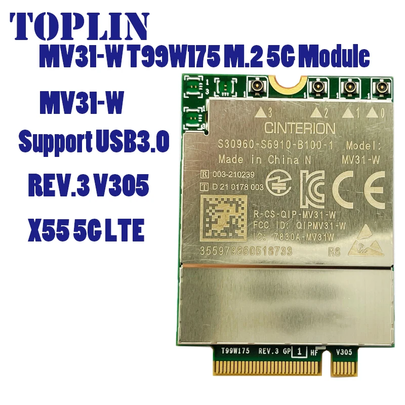 MV31-W T99W175 X55 5G Module USB3.0 1Gbps Cat16 4G Card For Laptop 5G CPE Router
