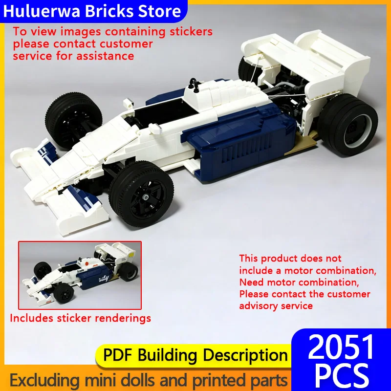 

Модель скоростного гоночного автомобиля MOC, строительные кирпичи TG184, модульная технология Formula Racing, детские праздничные подарки, сборные игрушки, костюм