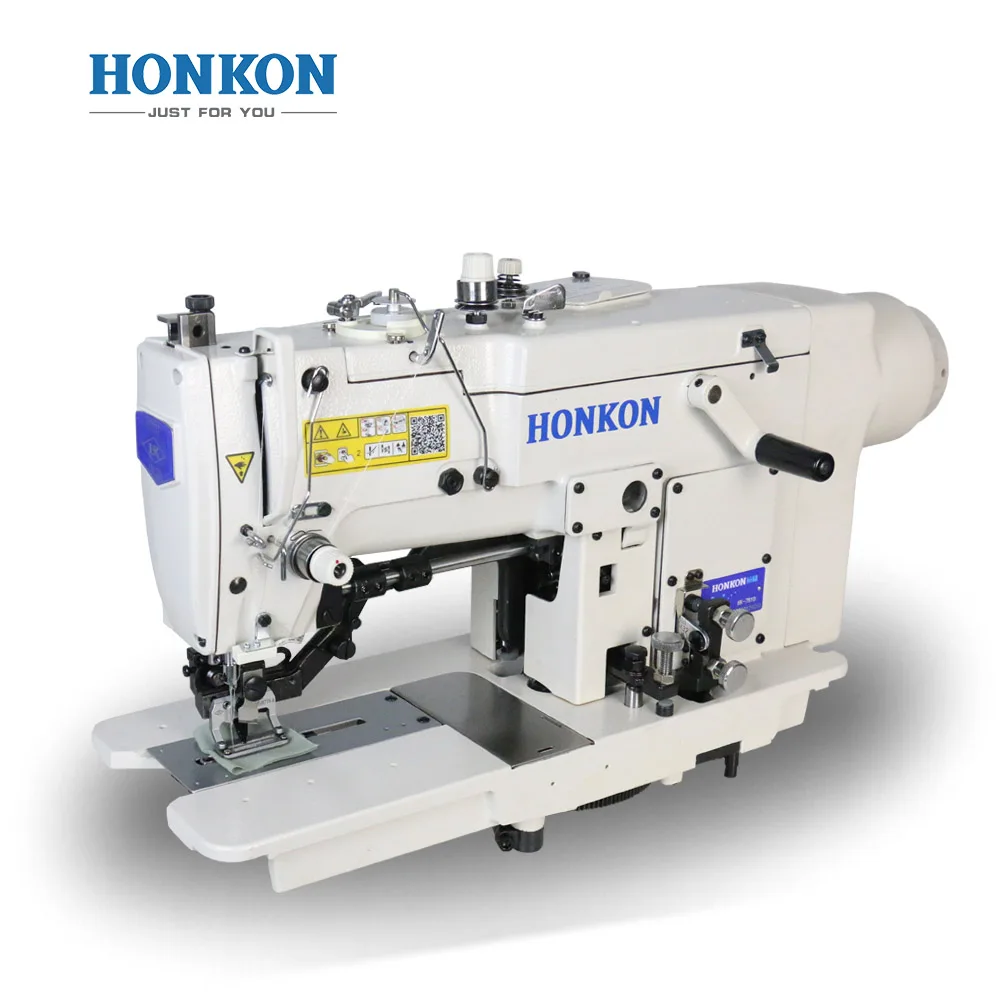 HK-781 High-Speed Lockstitch Straight Buttonholing Sewing Machine Plastic New Industrial Home Use Flat-Bed Configuration
