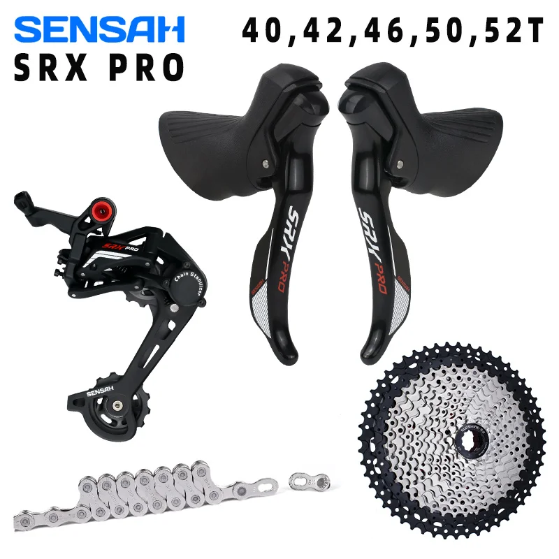 

SENSAH SRX PRO 1X11 Speed Groupset with 11s 11V Shifter Front/ Rear Derailleurs, Cassette Chain for Gravel Bike NEW