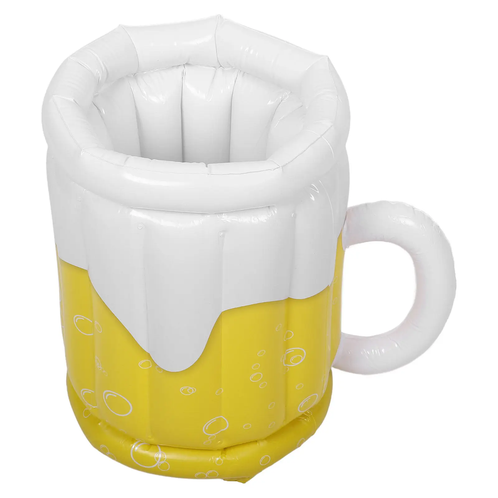Creative Inflatable Ice Bucket Beer Cup Shape Summer Party Cooler Portable Drink Cooler Beach Pool Outdoor Beverage Container