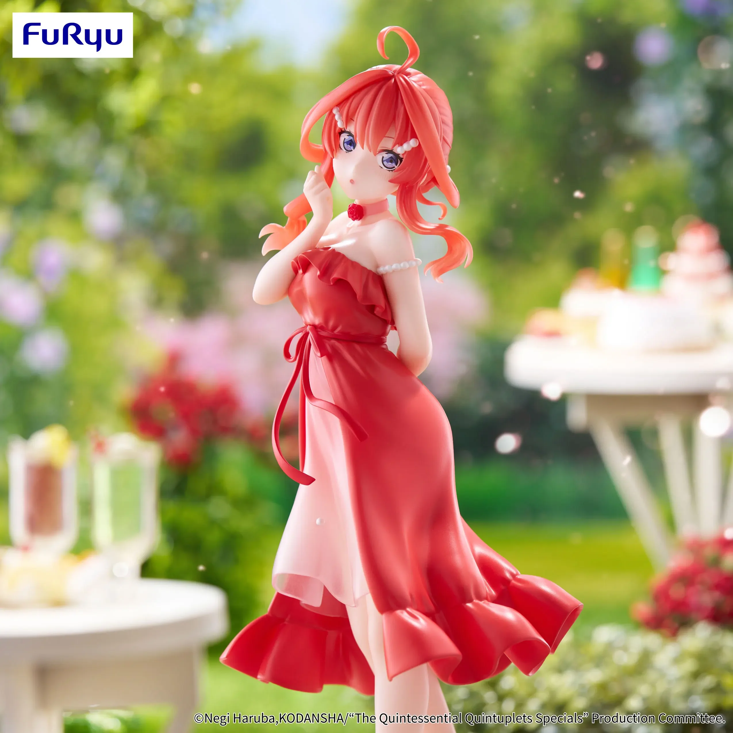 Original FuRyu TTI The Quintessential Quintuplets Nakano Itsuki Red dress Anime Figures Action Figure Model Toys Christmas Gifts