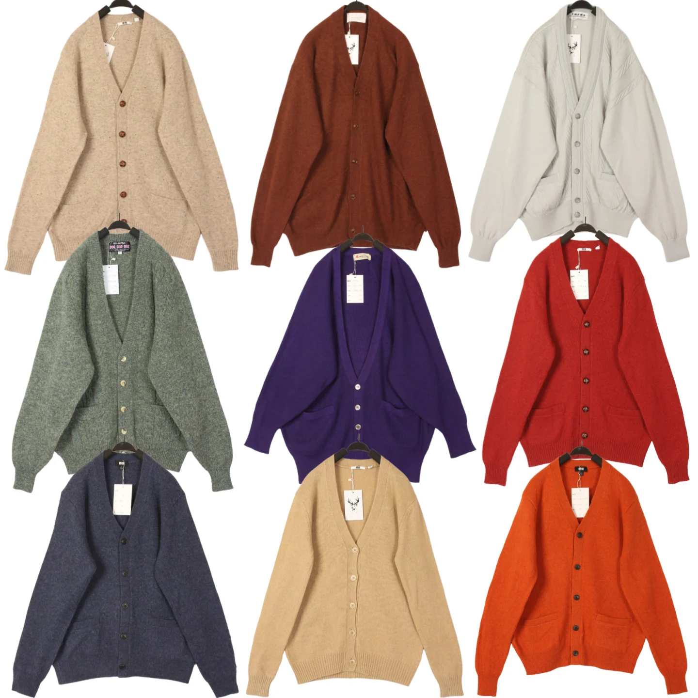 

Vintage Loose Casual n Harajuku Sle Open Cardigan Sweater for Men And Women Autumn Winter Warm Woolen V-Ne Coat