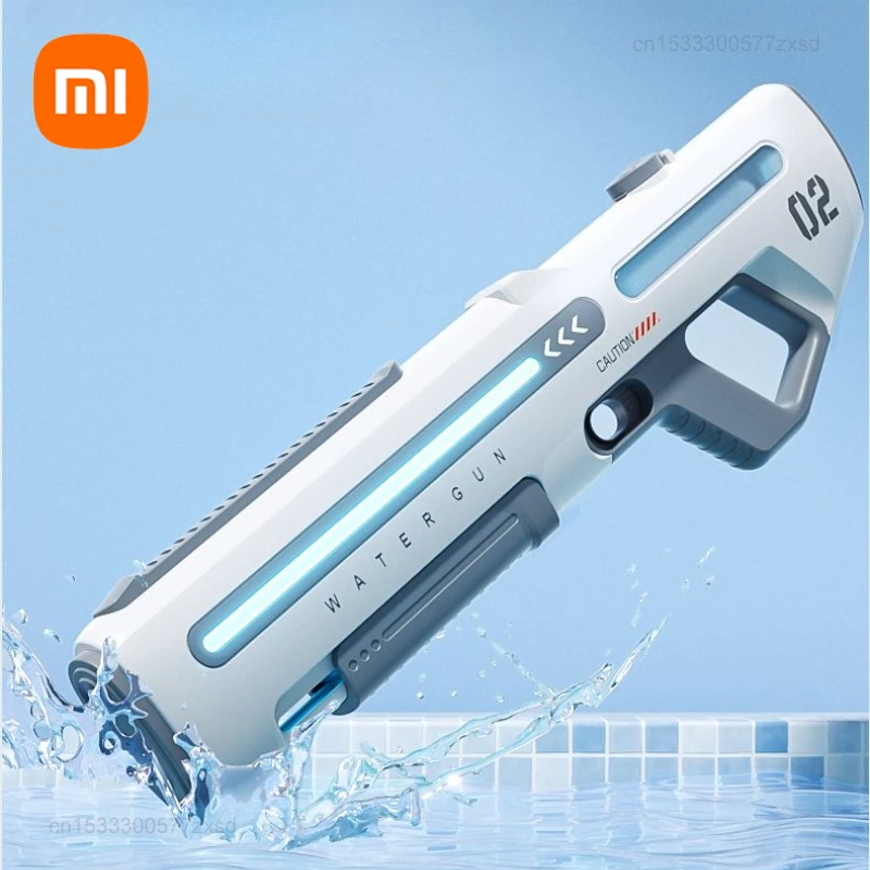 Электрический водяной пистолет Xiaomi, импульсный водяной пистолет высокого давления, автоматический распылитель воды, игрушка для бассейна большой емкости для взрослых мальчиков, летние путешествия