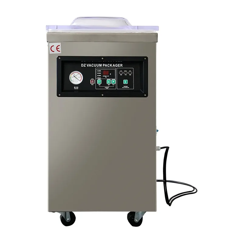 DZ-500/2SD Electric Double Chamber Plastic Food Bag Tea Fish Compression Sanyo Vacuum Packaging Machine