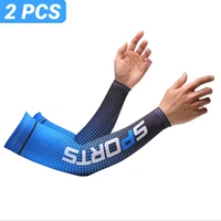 Summer Fashio Sunscreen Ice Silk Sleeve UV Sun Protection Cooling Anti-Slip Arm Sleeves Men Women Outdoor Sport Cycling 6