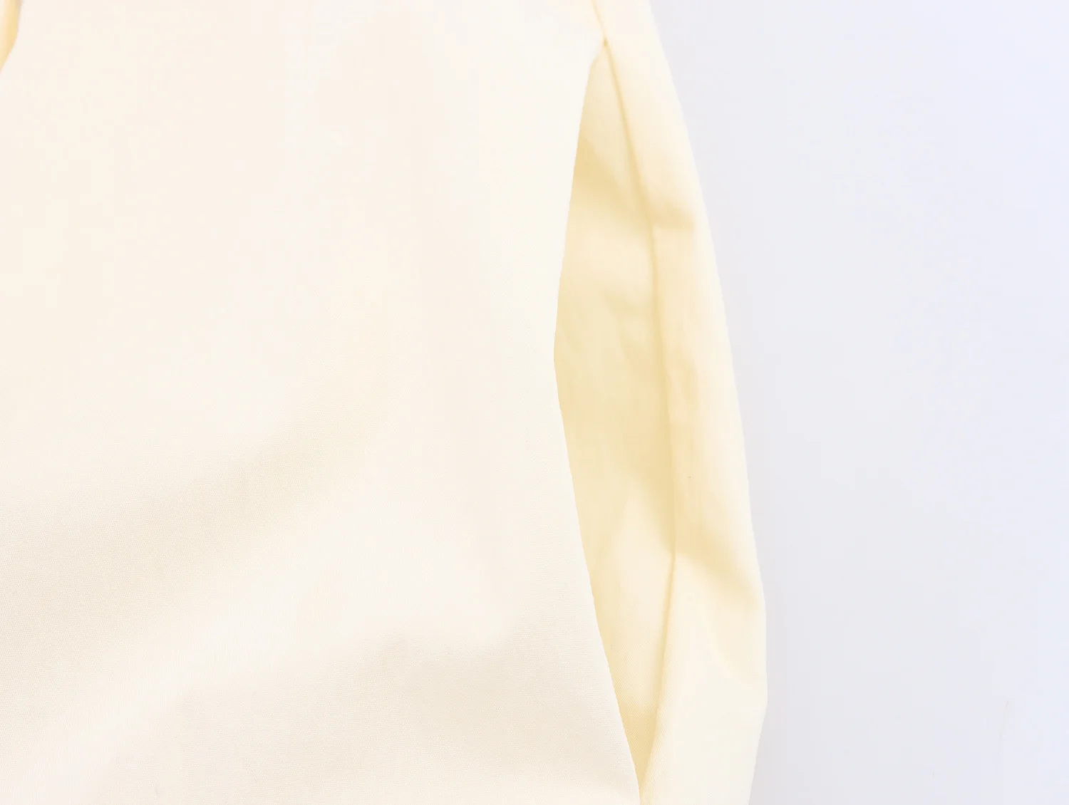 Women Ivory Puff-Sleeve Shirt Dress  Bow Belt  Button-Front Midi Length Casual Dresses