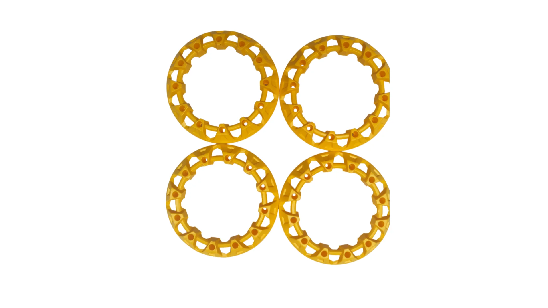 

TV All Terrain Beach Off-Road Wheel Hub Modification Accessories 8 Inch Wheel Plastic Cover Color Protective Cover 4 Golden Yell
