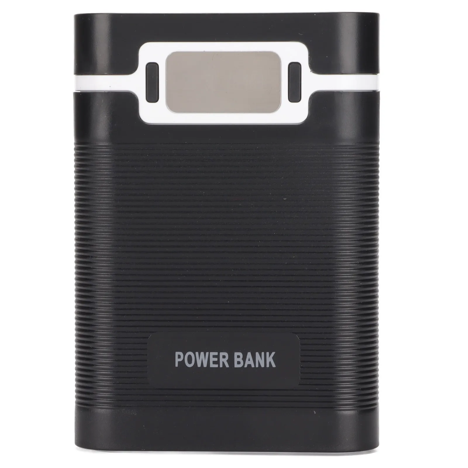 

DIY Mobile 18650 Battery Charger Power Bank 4 Batteries Capacity Box Micro Input 2 Way Charging with LCD DisplayBlack