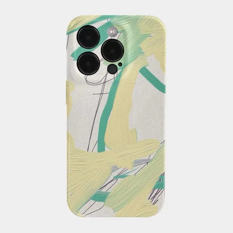

Green Graffiti Painting Phone Case for IPHONE 17 Air 16E 15 PROMAX 14 Plus 13 12 MINI 11 PRO 16Plus XR XS SE Acrylic Phone Cover