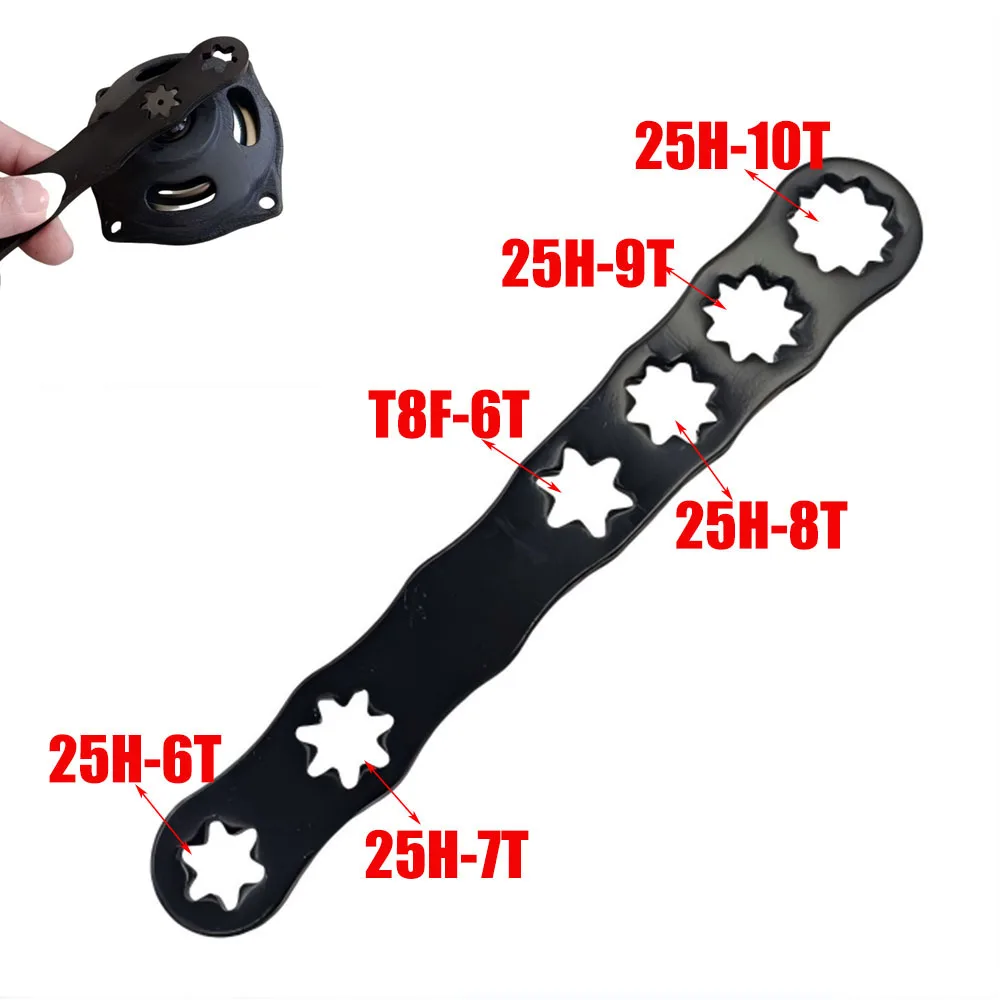 For 2Stroke 47cc 49cc  Pocket Kids Quad ATV T8F 25H Chain gear  Stainless steel disassembly adjustment gear tool wrench