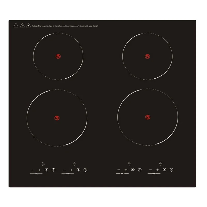 

Commercial Four-head Induction Cooker Electric Cooker Integrated Embedded Cooktop Induction Stove High Power Hob