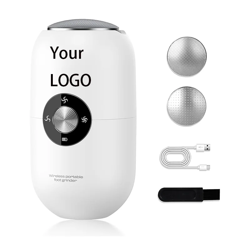 

Электрическая пилка для ног, инструмент для педикюра с головками из нержавеющей стали, портативная шлифовальная машина для ног для удаления потрескавшихся пяток, омертвевшей кожи, мозолей