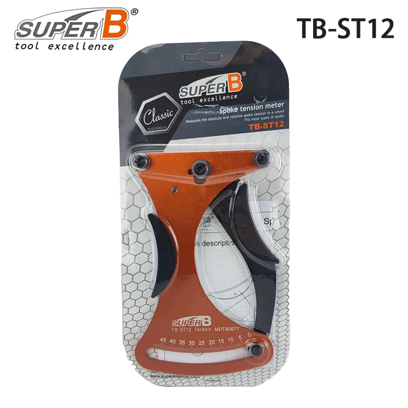 Super B Original TB-ST12 Bicycle Spoke Tension Meter for Anyone Building or Truing Wheels Bicycle Repair Tools Cycling Parts