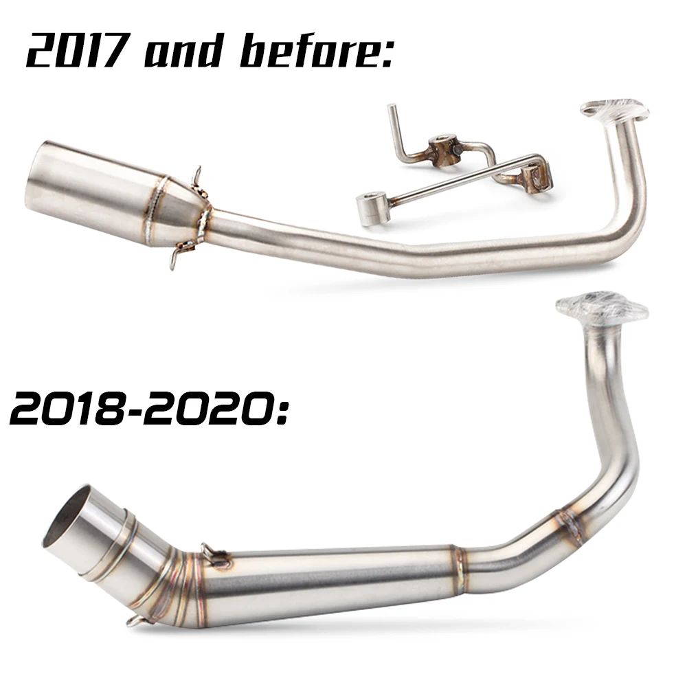 

PCX 125 150 Motorcycle Full Exhaust System Middle Pipe For PCX125 PCX150 Exhaust17-2022