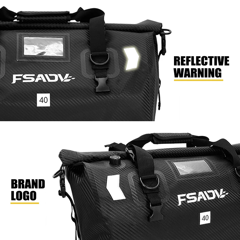 For BMW R1300GS R 1300 GS Adventure R1300RT R1300RS Waterproof Tail Bag Travel Outdoor Dry Luggage Roll Pack Bag