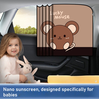 Car Cartoon Animal Magnet Parasol Side Window Sunshades Windshield Sunshade Auto Window Sunshade Cover for Children