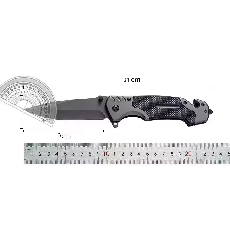 1 قطعة سكين جيب قابل للطي 3Cr13 شفرة فولاذية غير قابلة للصدأ Multitool سكاكين قابلة للطي ABS رذاذ المطاط مقبض جيب كليب سكينة تكتيكية