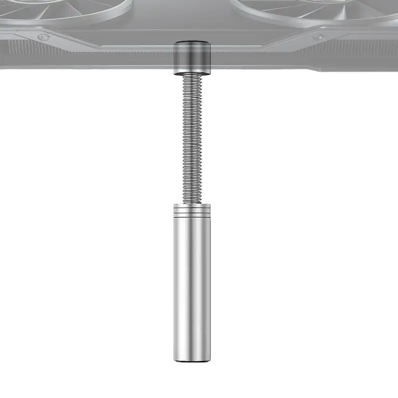 حامل وحدة معالجة الرسومات لبطاقة الرسومات قابل للتعديل برغي دوار تلسكوبي من سبائك الألومنيوم يدعم دعامة تبلد وحدة معالجة الرسومات العمودية #4