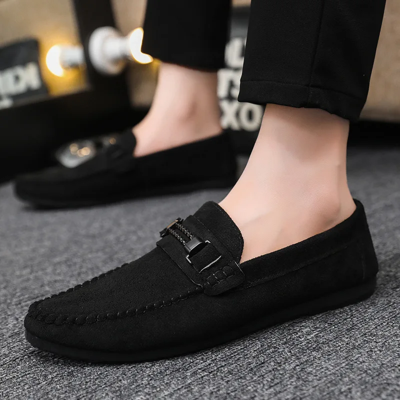 Flat Shoes Female 2024 New Flats Moccasins Men Casual Slip-on Loafers Big Size 44 Boat Shoes Loafers,driving Walks  Loafers Men