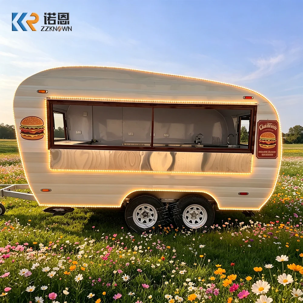 

Fully Equipped Mobile Concession Food Truck Pizza Ice Cream Coffee Full Kitchen for Snacks Candies Chips