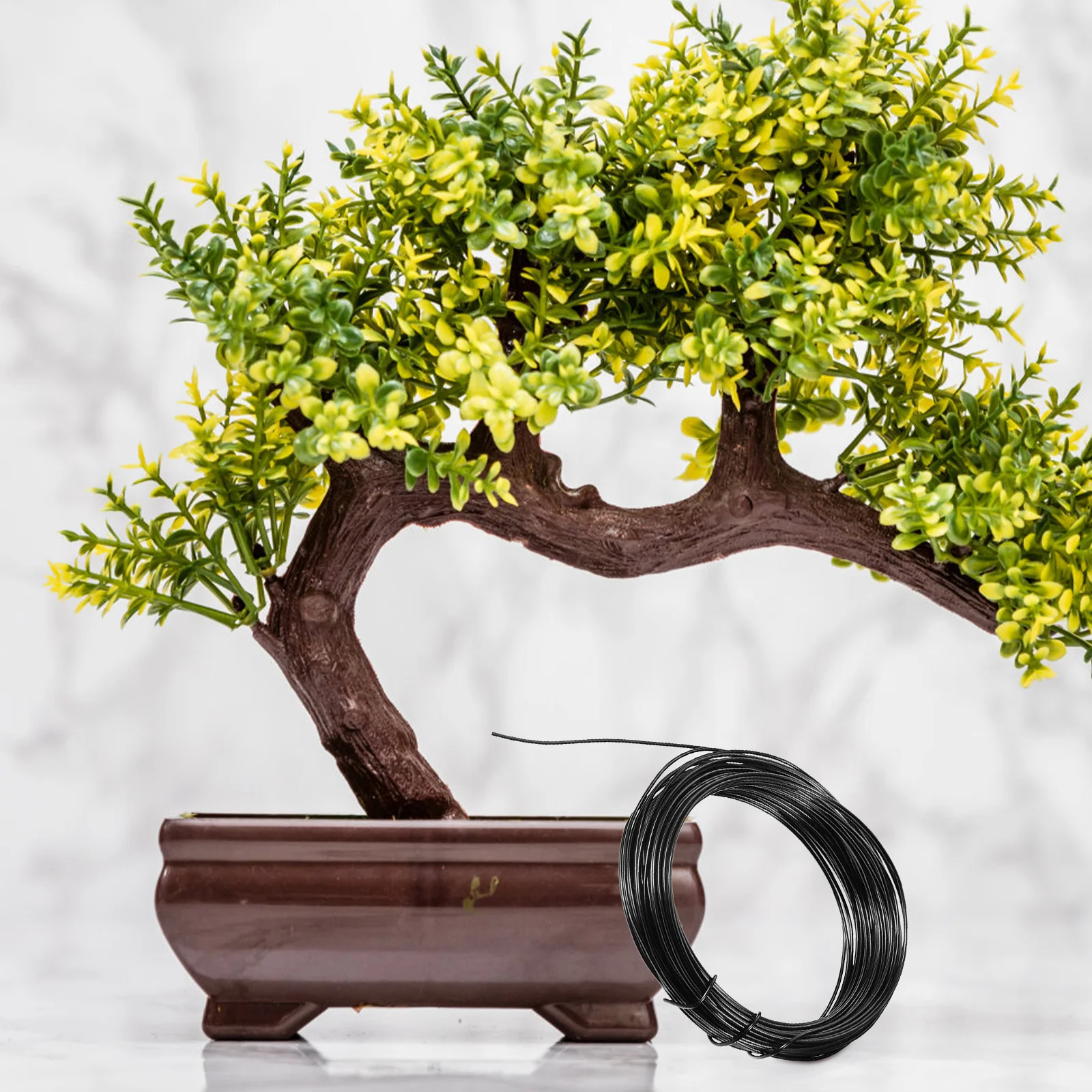 

The Wire Aluminum Set Bonsai Line Shaping Garden Plant Training Kit Black Modeling