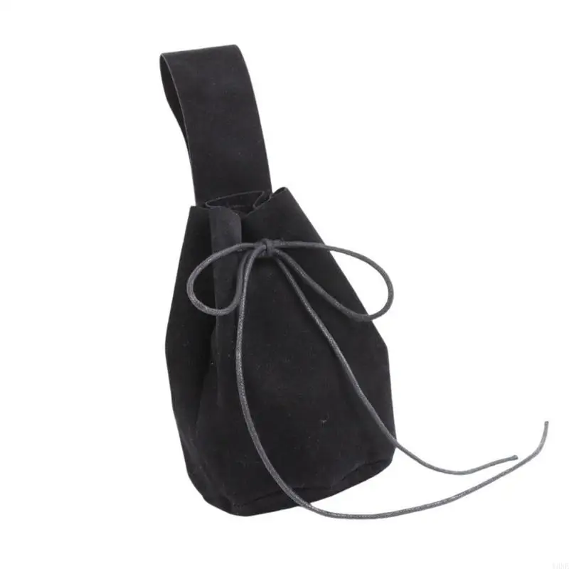 Y3NE Medieval Waist Pack Vintage Belt Waist Bag LARP Renaissances Costume Accessories for Women Men Leather Fanny Pack