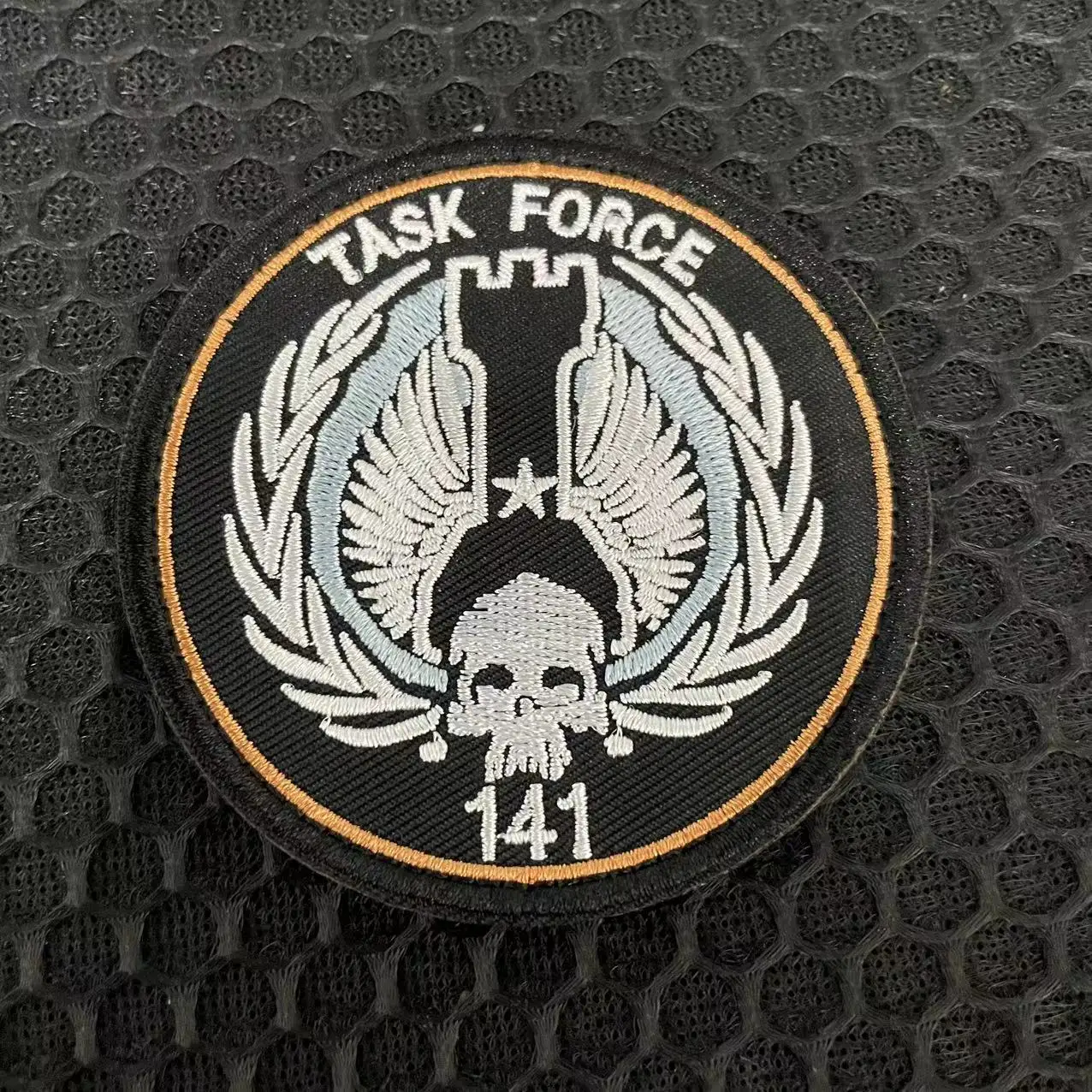 Call of Duty Morale Badge Task Force 141 COD Embroidery Patches Hook & Loop Military Patch Appliques for Clothing