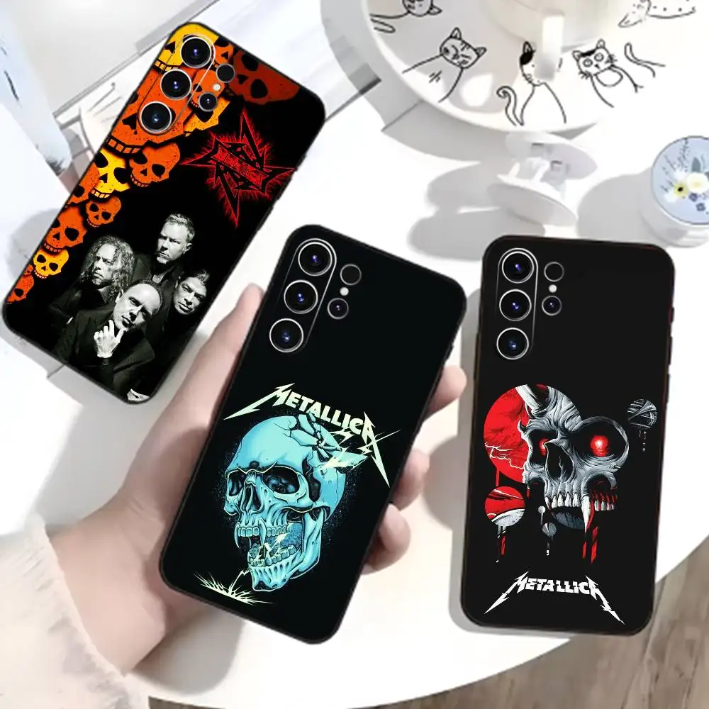 

72 Seasons X-Metallica Phone Case For Samsung S26,S25,S24,S23,S22,S30,S21,Ultra,Plus,FE 5G Black Soft Cover
