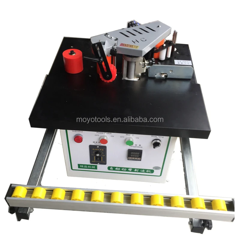 New Convenient Wood Manual  Edge Banding Machine Automatic Strip Cut with Extended Roller Edge Bander