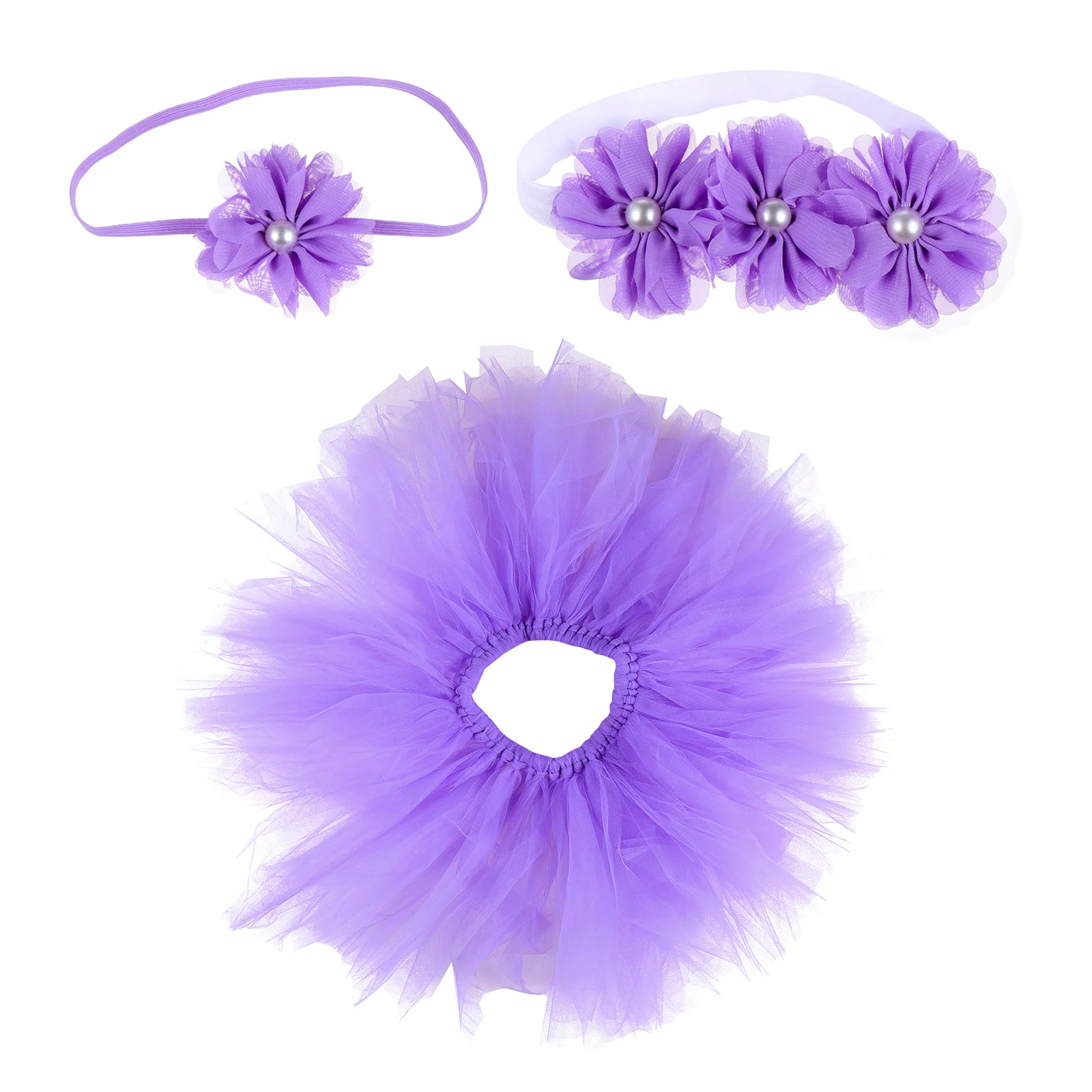 مجموعة واحدة من تنورة توتو للأطفال مكونة من ثلاث قطع، رقيقة ومريحة لاستحمام الطفل، تبادل لاطلاق النار على الصور، ملابس يومية خاصة