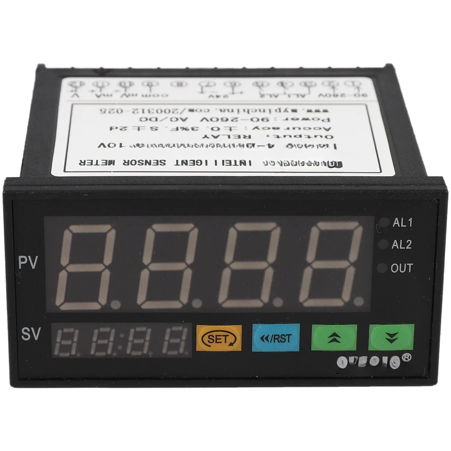 ل مقياس الاستشعار الرقمي متعدد الوظائف شاشة LED ذكية 0-75Mv/4-20Ma/0-10V 2 مخرج إنذار التتابع Da8-Rrb #1