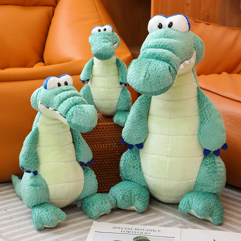 High Quality Crocodile Plush Toy Cartoon Alligator Animals Soft Stuffed Doll Accompany Toys for Children Friends Girls Boys Gift