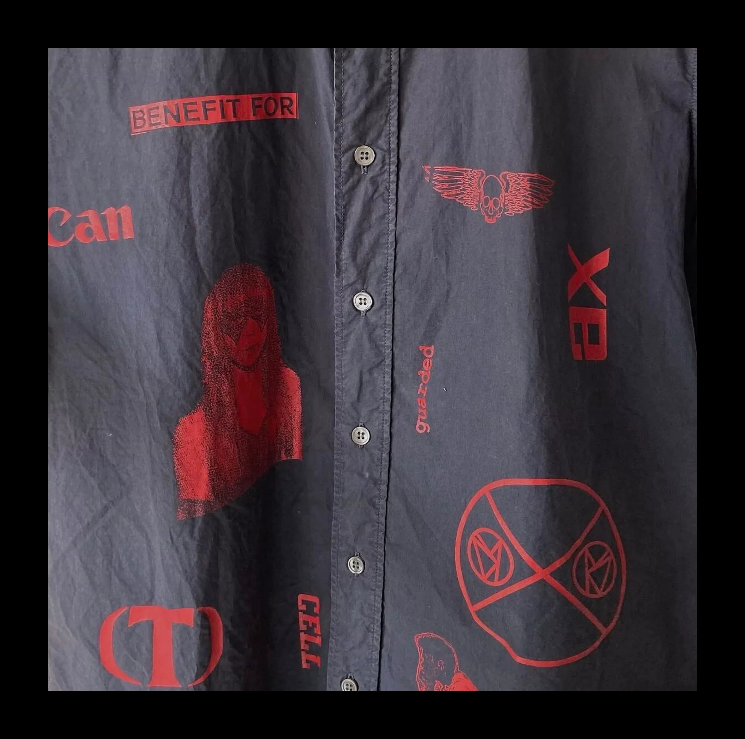 New Luxury Men Raf SS03 Consumed Cell Camp Casual Shirt Cotton Shirts Button Archive Fashion Streetwear A177