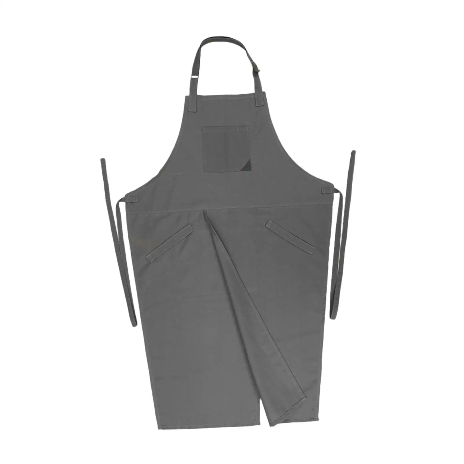 Split Leg Pottery Apron Hanging Neck Wear Resistant Multifunctional Portable for Mens and Womens for Kitchen Carpentry Crafts